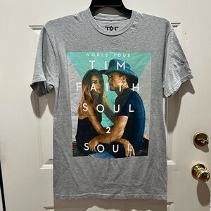 Tim McGraw & Faith Hill Gray 2018 Soul 2 Soul Tour Tee